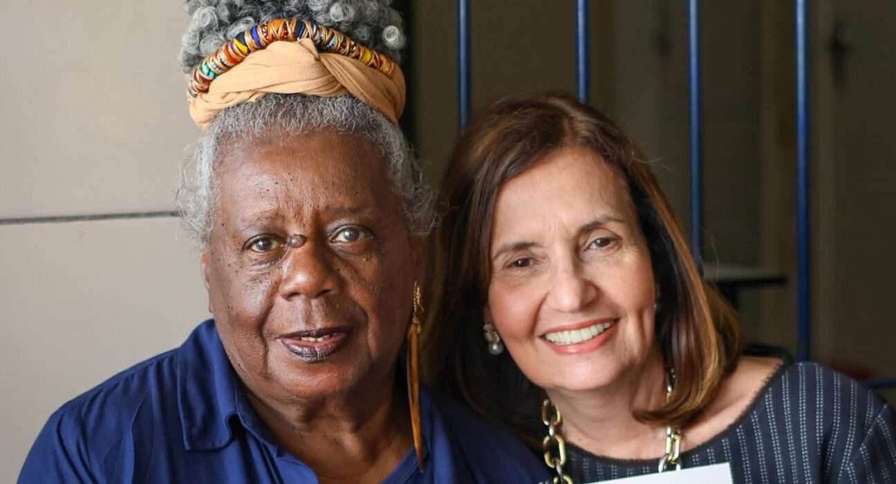 Martha Rocha recebe Conceição Evaristo, na Unidade de Reinserção Social Ziraldo, no Méier Rio de janeiro