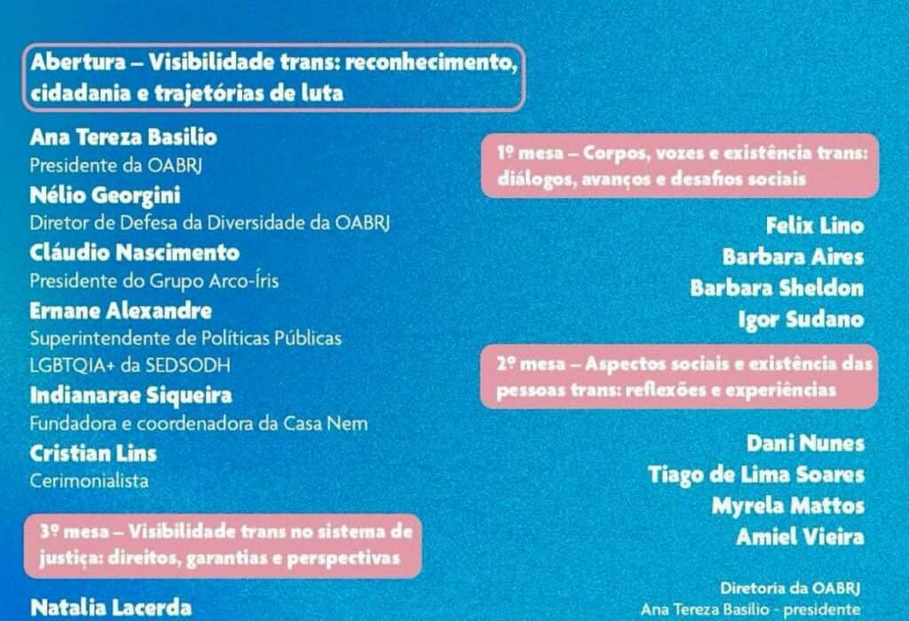 Visibilidade Trans Rio de janeiro