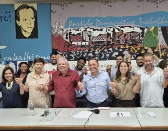 Lupi, Martha Rocha e Rodrigo Neves, no lançamento da pré-candidatura de Axel Grael Rio de janeiro