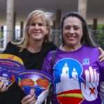 Ana Tereza Basílio e OAB-RJ, no ato público do TRT1 Rio de janeiro