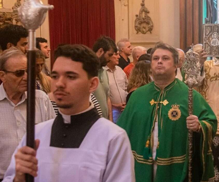 Missa de Cinzas na igrejinha da Lapa dos Mercadores Rio de janeiro