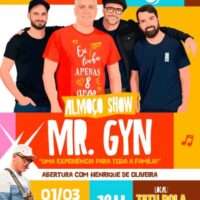 MR. GYN é atração principal do Almoço Show deste domingo (1) no Tatu Bola Goiânia Beleza
