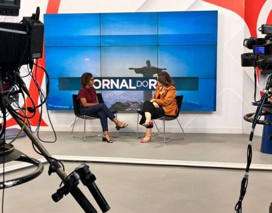 Entrevista para o Jornal do Rio, na TV Bandeirantes Rio de janeiro