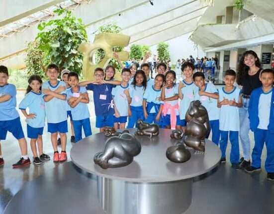 Exposição de Sergio Camargo recebe alunos da rede pública no Teatro Nacional Geral