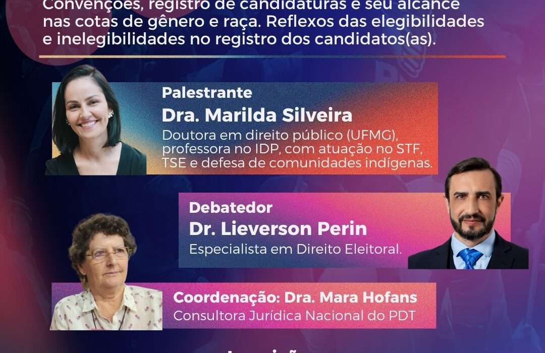 Webconferência - Ciclo de formação jurídica do PDT para as eleições deste ano Rio de janeiro