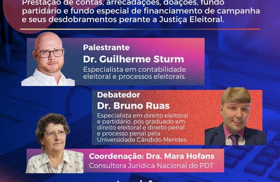 PDT promove webconferência sobre Direito Eleitoral Rio de janeiro