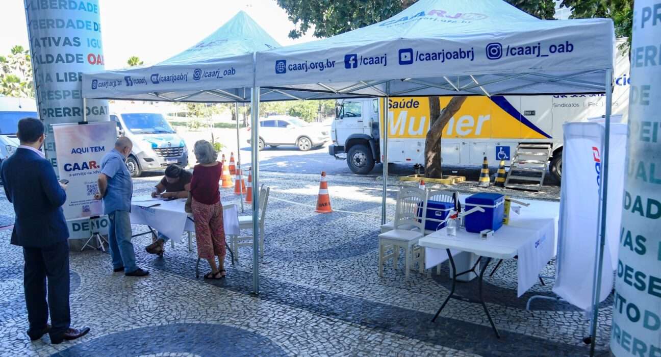 Campanha de vacinação da OABRJ/Caarj, nesta quarta-feira, dia 20 Rio de janeiro