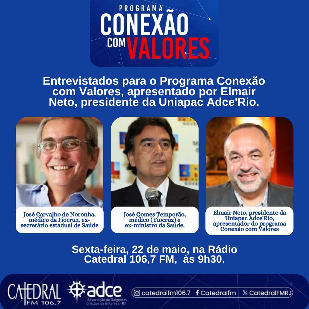 post Saúde: entrevistas de José Gomes Temporão e José Carvalho de Noronha, na Rádio Catedral Rio de janeiro Saúde: entrevistas de José Gomes Temporão e José Carvalho de Noronha, na Rádio Catedral Rio de janeiro