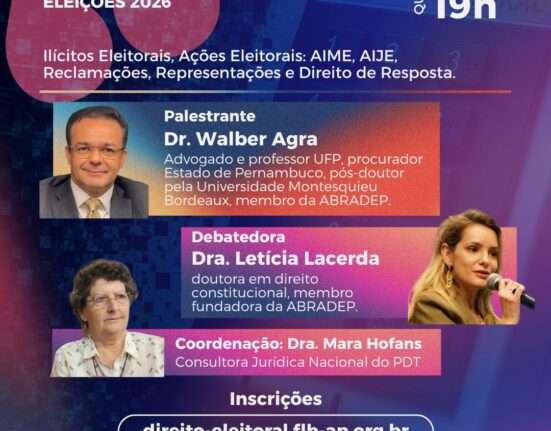 PDT promove webconferência sobre Direito Eleitoral- Eleições 2026 Rio de janeiro