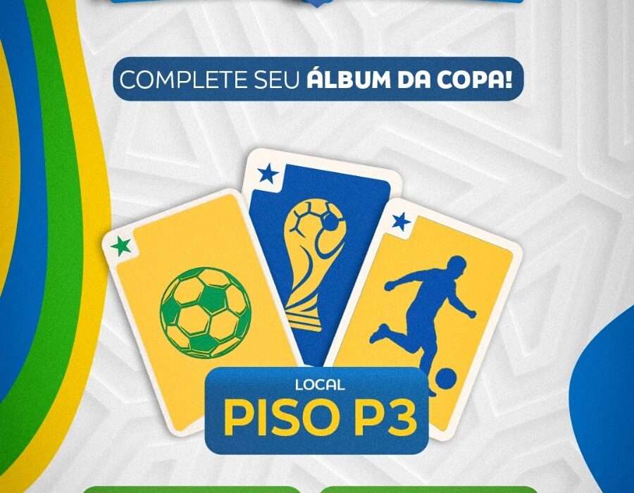Pátio Brasil Shopping promove encontro Pokémon e espaço especial para troca de figurinhas da Copa do Mundo a partir de 9 de maio Copa do Mundo