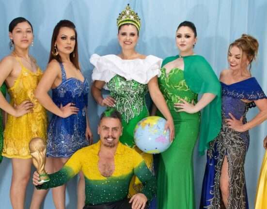 Estilista Edson Eddel transforma paixão pelo Brasil em luxo: coleção de noivas inspirada na Copa encanta o Brasil Colunismo Social