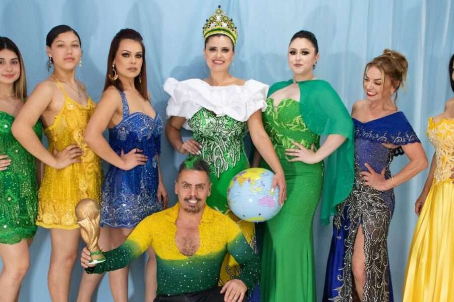 Estilista Edson Eddel transforma paixão pelo Brasil em luxo: coleção de noivas inspirada na Copa encanta o Brasil Colunismo Social