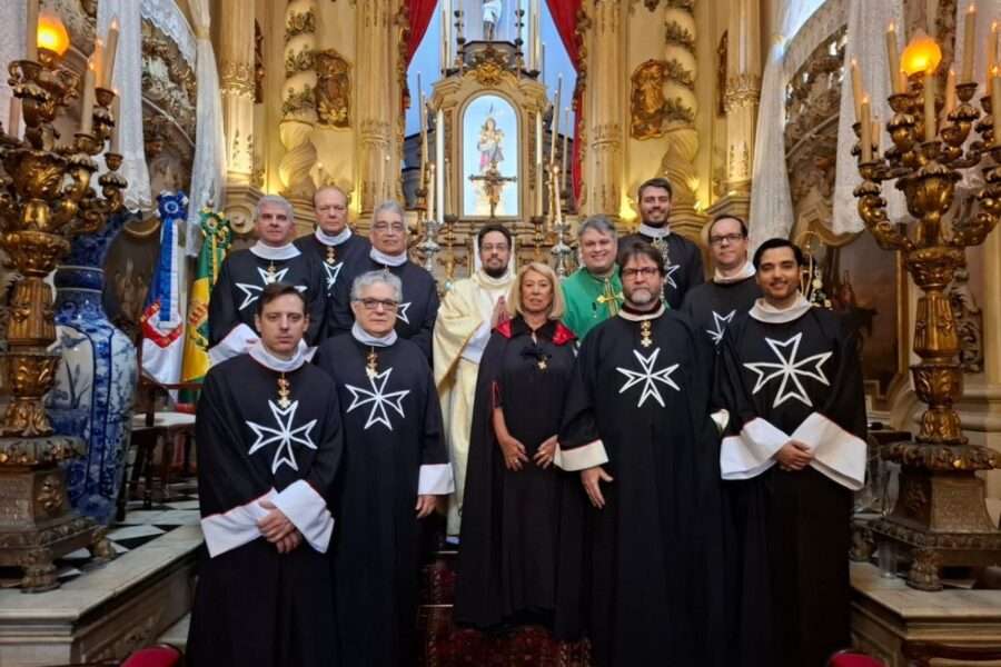 Celebração de São João Batista na igrejinha da Lapa dos Mercadores Rio de janeiro