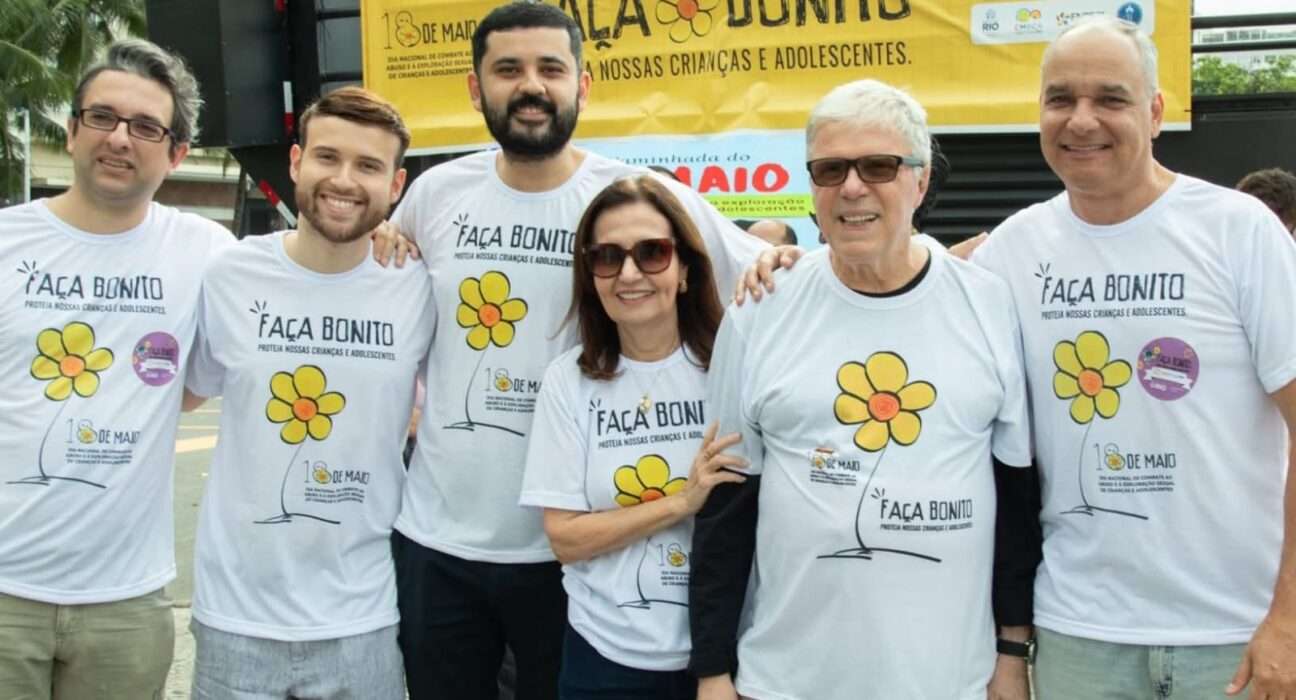 Martha Rocha e Leo Lupi participam da Caminhada "Faça Bonito" Rio de janeiro