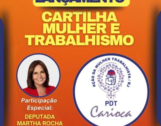 Martha Rocha terá participação especial no lançamento da Cartilha Mulher e Trabalhismo Rio de janeiro