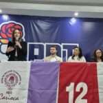 Martha Rocha e Leo Lupi, no lançamento da Cartilha Mulher e Trabalhismo Rio de janeiro