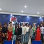 Martha Rocha e Leo Lupi, no lançamento da Cartilha Mulher e Trabalhismo Rio de janeiro
