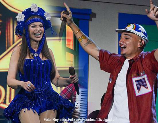 Solange Almeida e João Gomes chamaram atenção na abertura do São João de Campina Grande Música