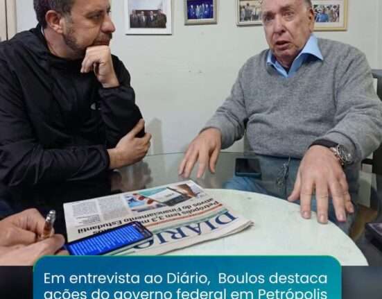 Visita de Guilherme Boulos ao Diário de Petrópolis Colunismo Social