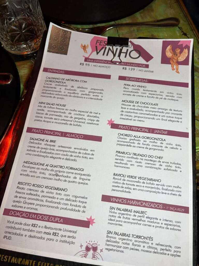 Inverno inspira festival gastronômico no Restaurante Universal Gastronomia