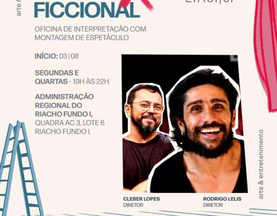Oficina gratuita une teatro e audiovisual no Riacho Fundo Oficinas