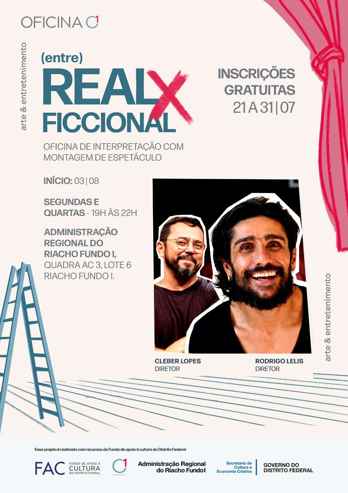 post Oficina gratuita une teatro e audiovisual no Riacho Fundo Oficinas Oficina gratuita une teatro e audiovisual no Riacho Fundo Oficinas